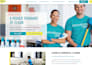 design a professional cleaning service website with online booking